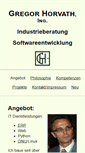 Mobile Screenshot of gregor-horvath.com